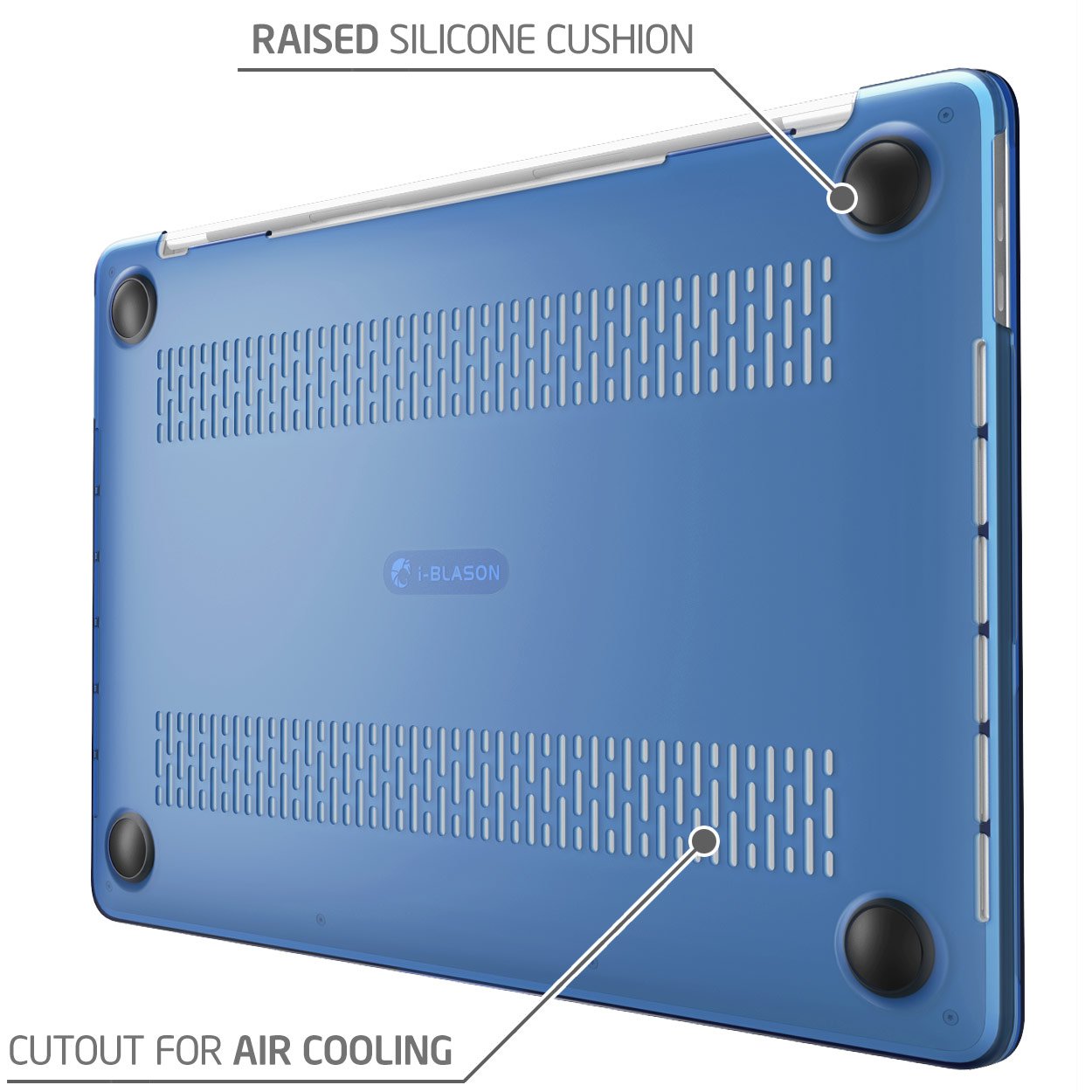 I-Blason Halo Series Protective Case For MacBook Pro 16" (2019, Model A2141), Clear TPU Bumper & Polycarbonate Cover, Shockproof