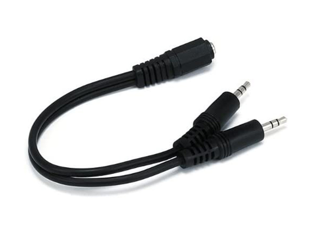 thumbnail image 2 of RadioShack Y-Splitter – 3.5mm Male To Dual Male Stereo – 3ft Cable – 4200429 2 of 3