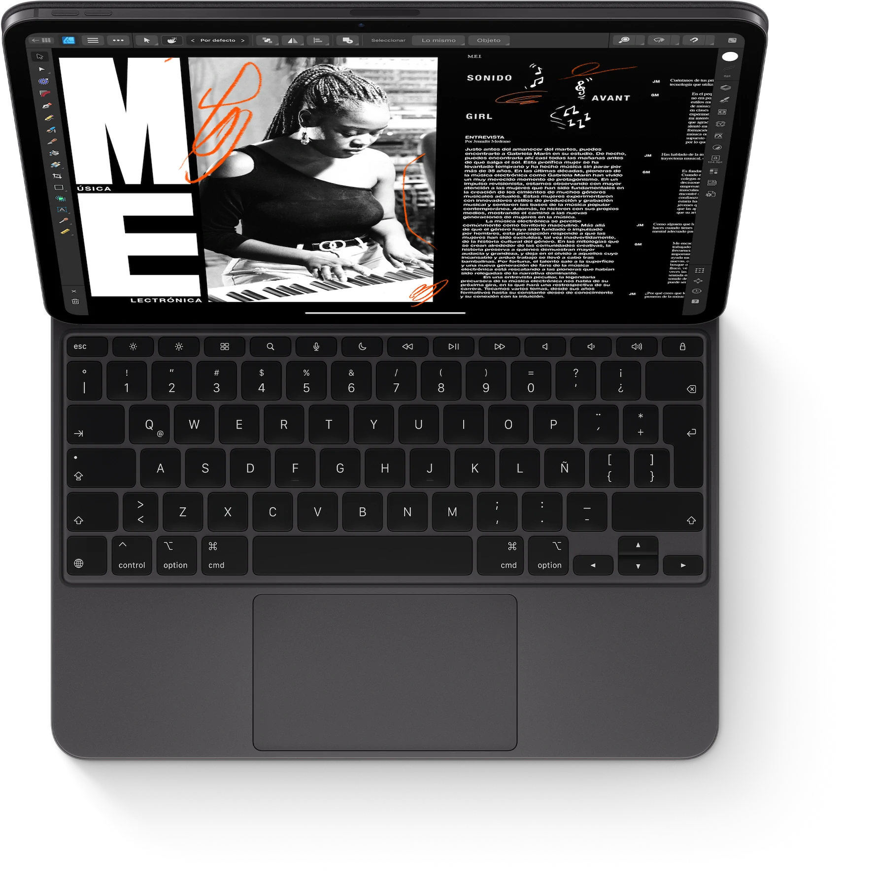 Apple Magic Keyboard para iPad Pro de 11″ M4 (Negro, US) – Hooli